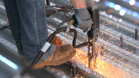 stud welding installation